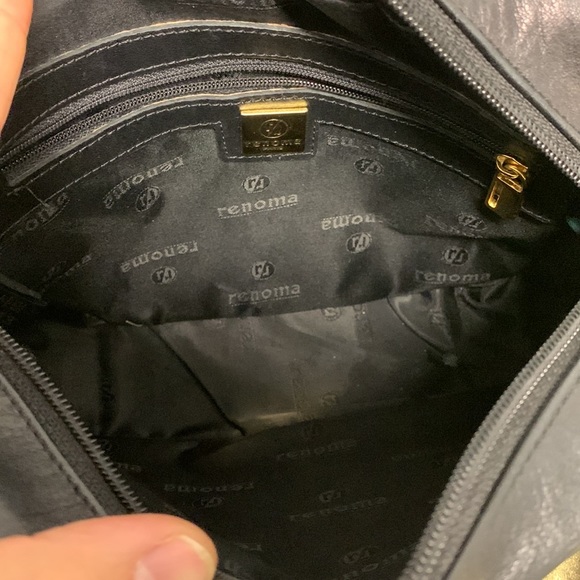 Renoma Paris Crossbody Women's Bag Black Faux Leather Adjustable Strap‎ Small - Picture 8 of 11